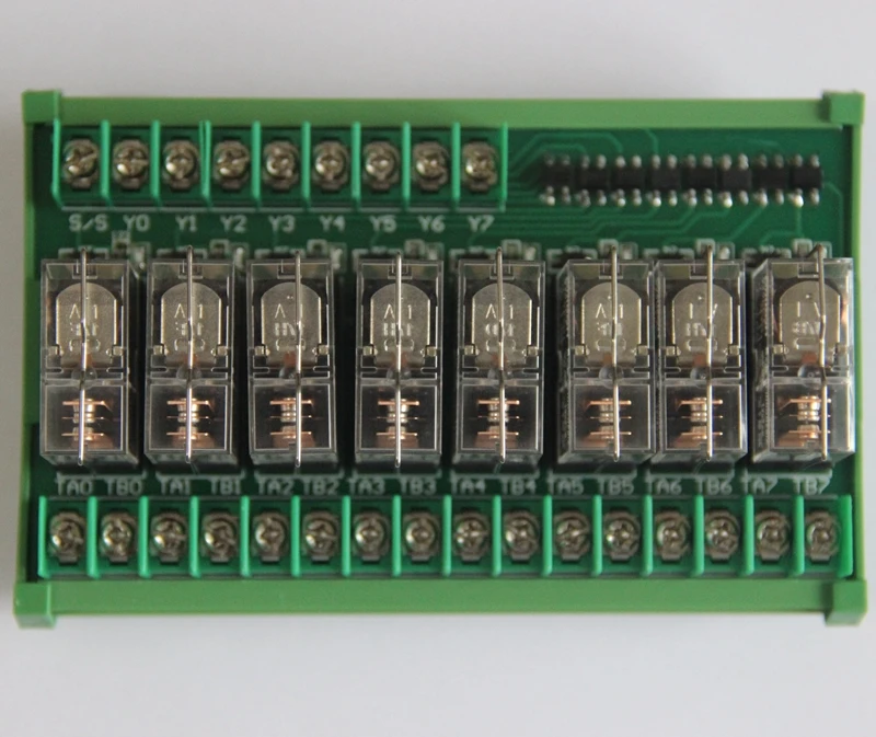 

24V 8-канальный видеорегистратор релейный усилитель доска оригинальный Omron 16A реле G2R-1-E