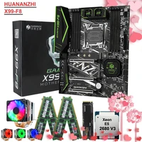 huananzhi x99 f8 motherboard with m 2 wifi slot m 2 nvme 500g ssd cpu intel xeon 2680 v3 with cooler ram 64g416g ddr4 recc