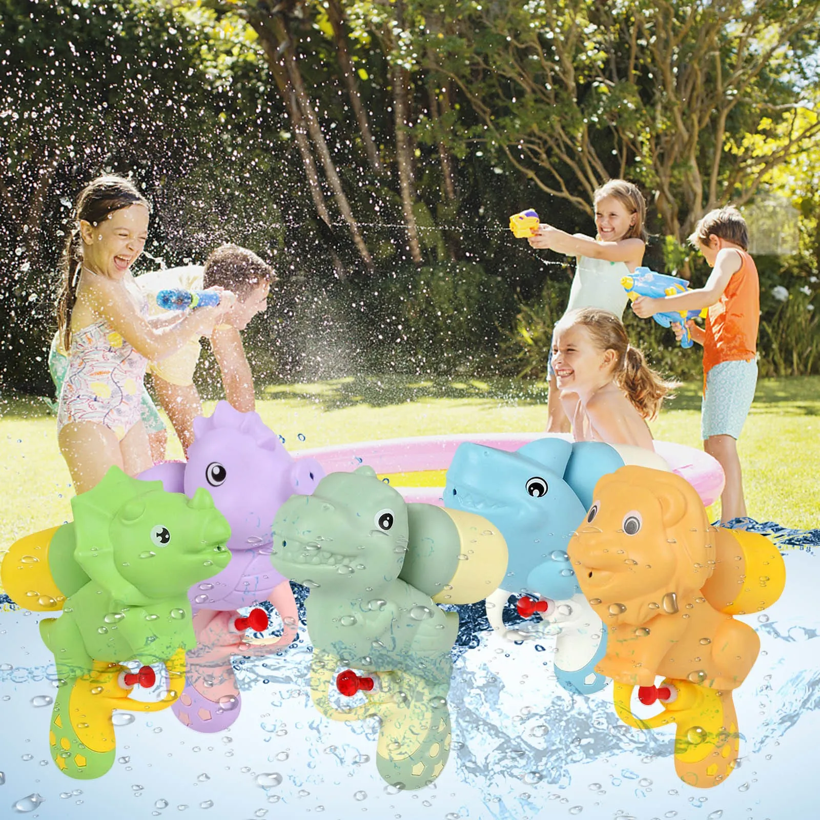 

Five Colors Summer Water Gun Educational Children Indoor And Outdoor Water War Happy Spray Party Toy Team Battle Game Pool Beach