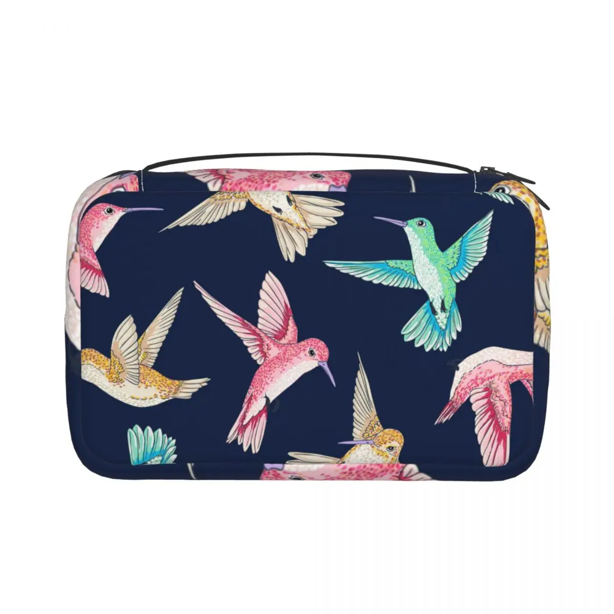 

Hanging Travel Toiletry Bag Flying Birds Of Paradise Conversational Folding Makeup Bag Cosmetic Bag for Bathroom Organizer