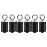 4pcs tie down anchors black rubber anchor for for utv for atv anchor securing hook field car tent suction cup black belt rope ho