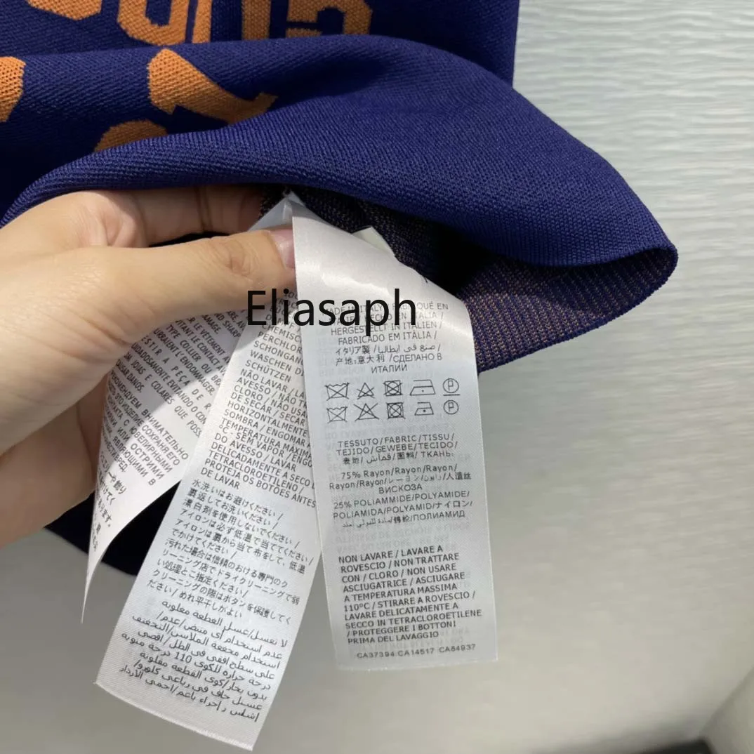 

Fashion Casual Knitted Tops for Women Summer 2021 New High-end Brand O-neck Letter Jacquard T-shirts Holiday Short Sleeve Tops