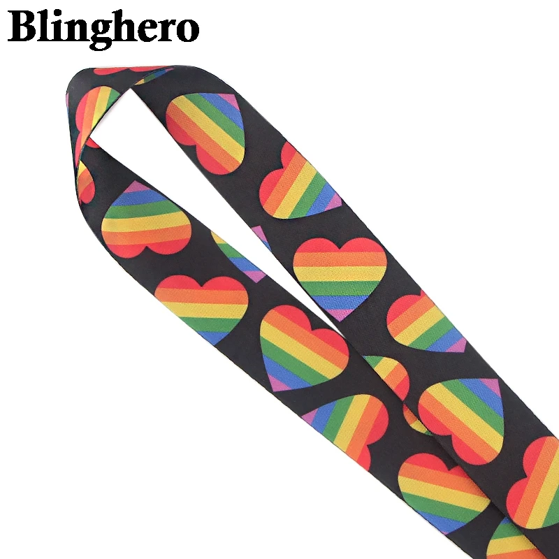 CA101 Радужный ремешок на шею для ключей ID карт мобильного телефона USB держатель