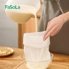 Сетчатый фильтр FaSoLa для соевого молока, 2 шт., 20x30 см, 80100, тканевый фильтр для чая, кофе, сока, нейлоновая посуда, аксессуары для кухни