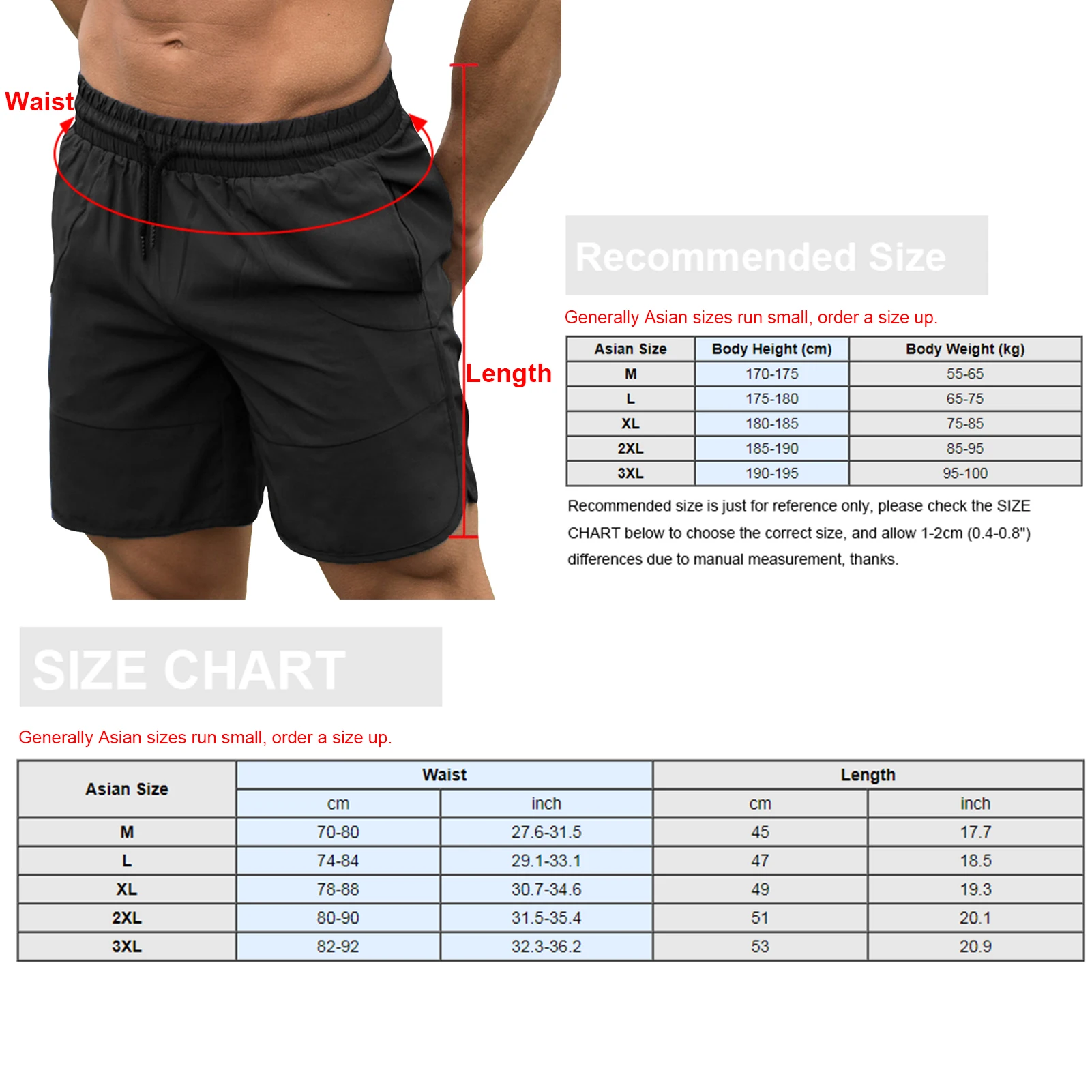 

Men's Sports Shorts Drawstring Elastic Waist Side Pockets Breathable Quick-Drying Fitness Gym Clothing Male's Running Shorts