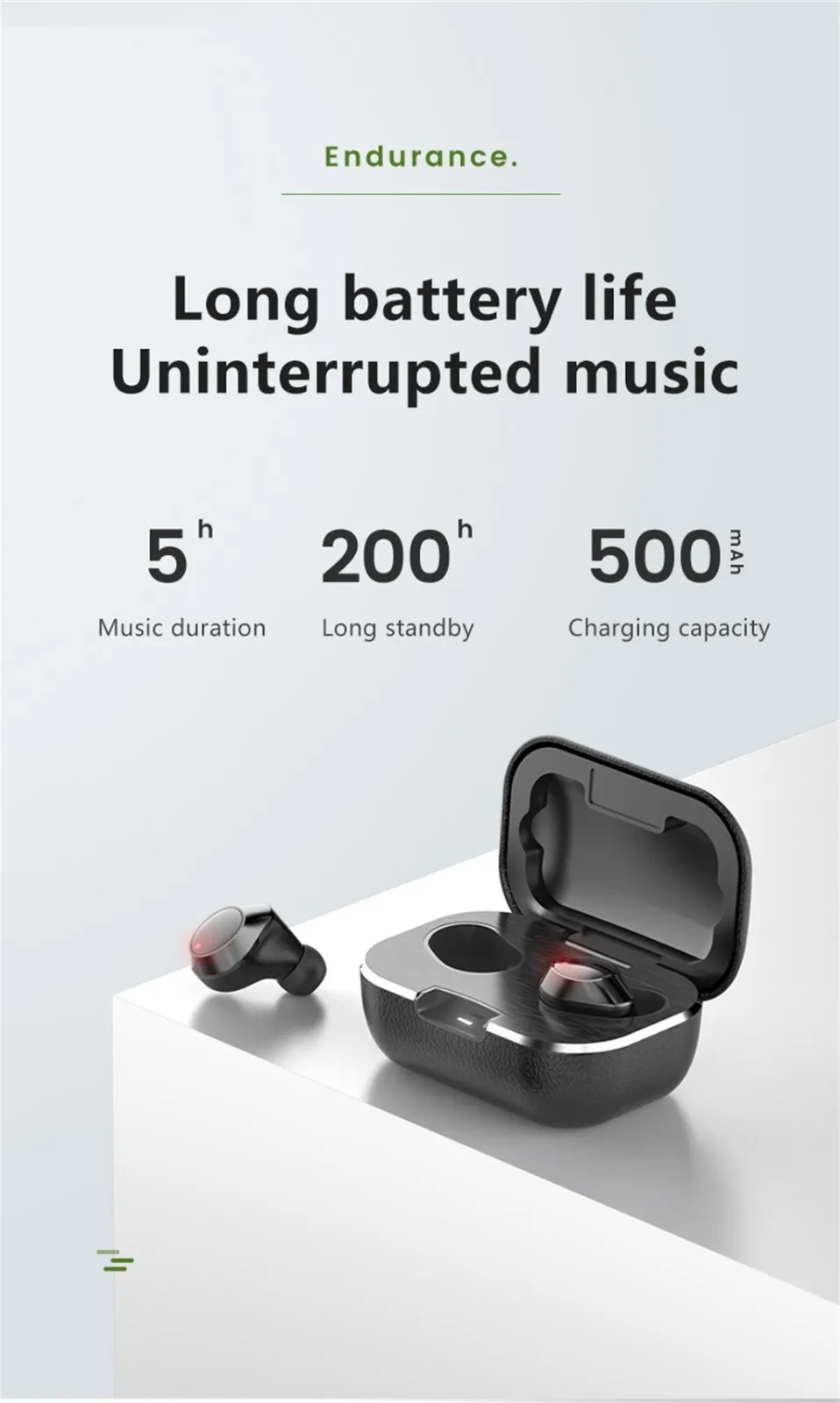 

Earphones bluetooth hifi noise TWS Wireless In-ear Stereo Mini Earphones wired Charging Case Headphones With charging box