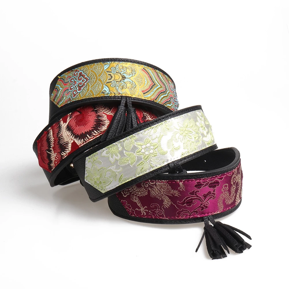 Ошейник для домашних животных в винтажном китайском стиле производство кожи