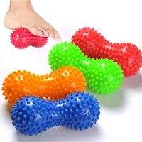 new massage yoga sport fitness ball durable pvc stress relief body hand foot spiky massager trigger point foot pain peanut shape