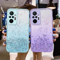 lovecom glitter star case for xiaomi redmi note 10 9 pro 10s 9s poco x3 nfc pro f3 m3 lens protection soft clear phone cover