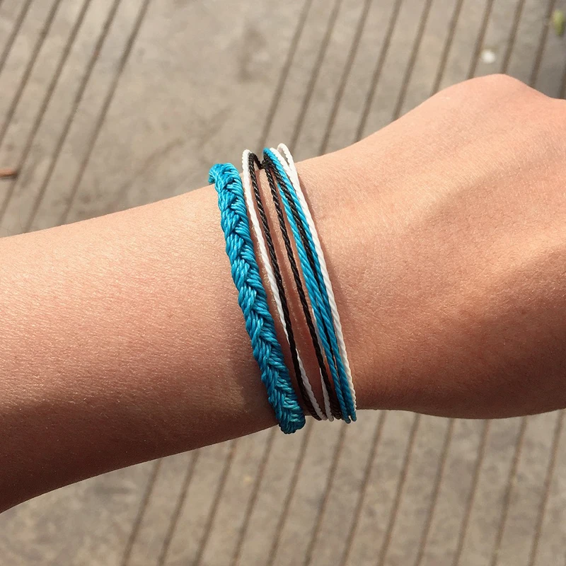 bracelets for women Pure Life Hippie boho beach surf femme pokemon handmade wave charms bracelet man men | Украшения и аксессуары