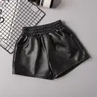 Детские шорты из искусственной кожи для девочек, удобная одежда хорошего качества, новинка 2021