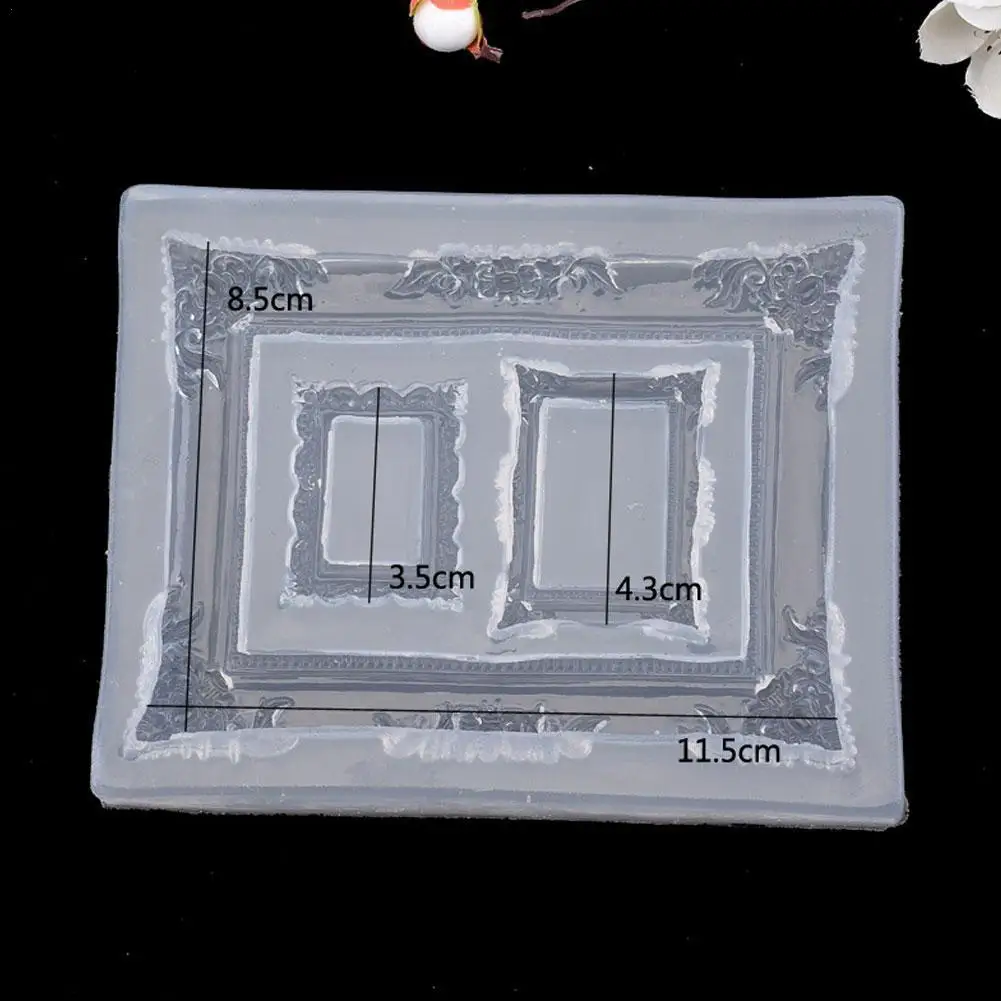 

Vintage Jewelry Making Resin Epoxy Casting Mould Silicone Mirror Mold Decration Supplies Mirror Frame Home DIY Craft Mold Q7I7