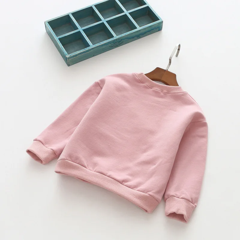 Сезон осень зима Новая детская теплая хлопковая толстовка с капюшоном и длинными