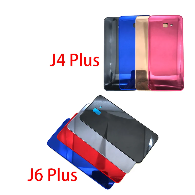 Задняя стеклянная крышка для Samsung Galaxy J4 J6 Plus J415 J610 J610F корпус аккумуляторной