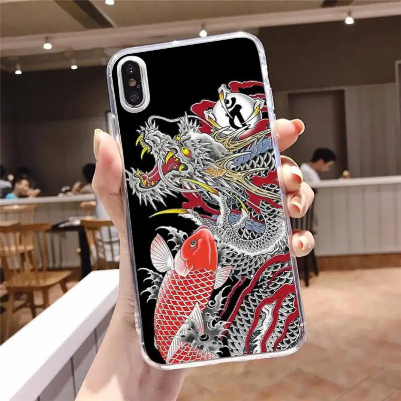 

Dragon 3D Relie Phone Case Transparent soft For iphone 5 5s 5c se 6 6s 7 8 11 12 plus mini x xs xr pro max