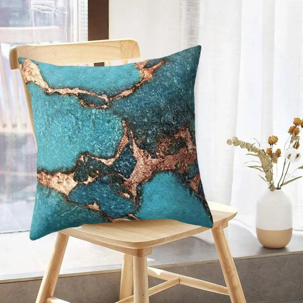 

45*45cm Golden Marble Geometric Pillowcase Digital Decorative Cushion Printing Sofa Case Home