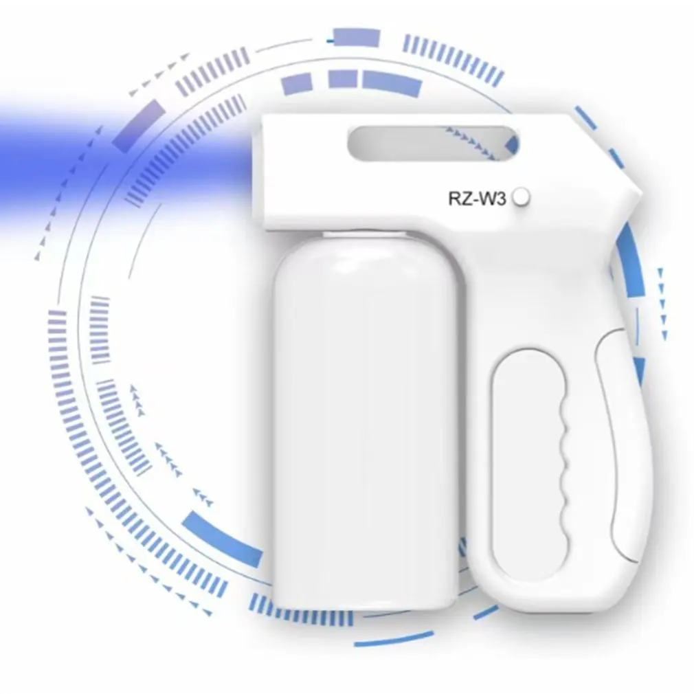 

Портативный ручной дезинфицирующий распылитель RZ-W3 с USB, наностерилизация, 800 мл дезинфицирующий туманообразующий распылитель