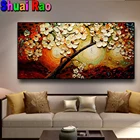 Алмазная 5d-картина сделай сам, полноразмерная Вышивка крестиком, с изображением цветов, дерева, пейзажа, с полным квадратомкругом, для домашнего декора