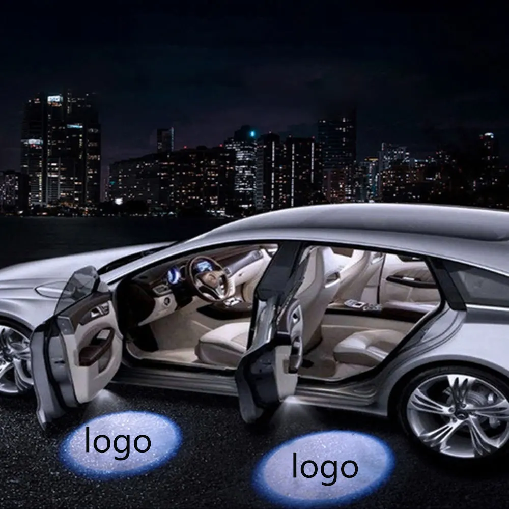

Car Styling Car Led Door Welcome Laser Projector Logo Shadow Light Car Accessories Wireless Car Welcome Door Light Sticker