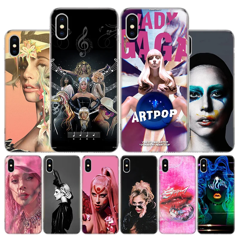 lady gaga singer Phone Case For Apple iphone 13 12 11 Pro Max SE 2020 X XS XR 7 8 6 6S Plus Soft Cover Coque Fundas Shell