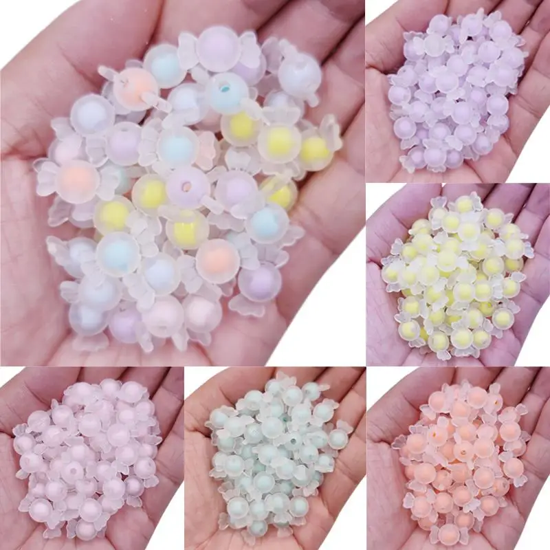 

20Pcs 17mm Double layer Matte Candy DIY Craft Beads For Jewelry Making Wholesale Necklace Bracelet Pendant