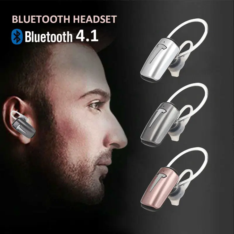 Мини беспроводные Bluetooth наушники в ухо Спортивные с микрофоном Handsfree гарнитура