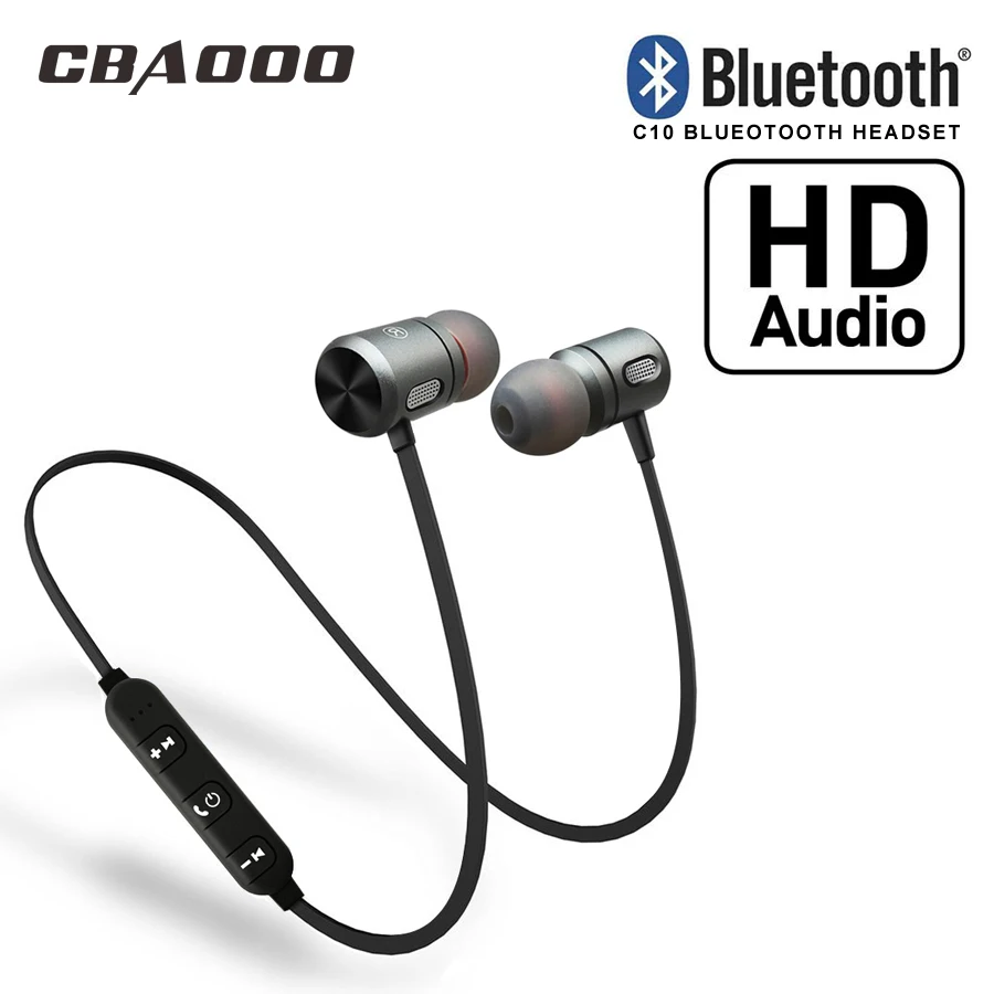 CBAOOO Bluetooth спортивные стерео наушники-вкладыши Bluetooth гарнитура сабвуфер смартфон музыка спортивные наушники с микрофоном