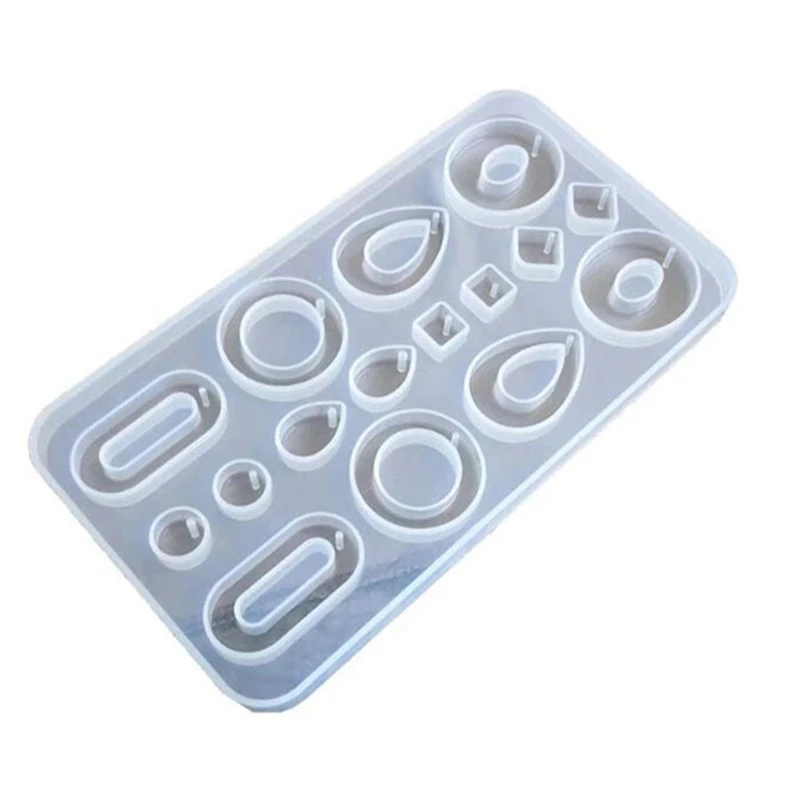 Капля воды круглой формы Геометрическая Серьга Серьги Форма эпоксидной смолы