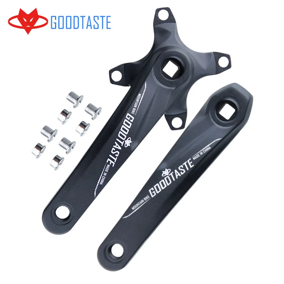 

Goodtaste Parts Aluminum CNC Light Weight Crankset Mountain Bike MTB 170 Chain Wheel Square hole BCD104 3 Tablets Nail plate