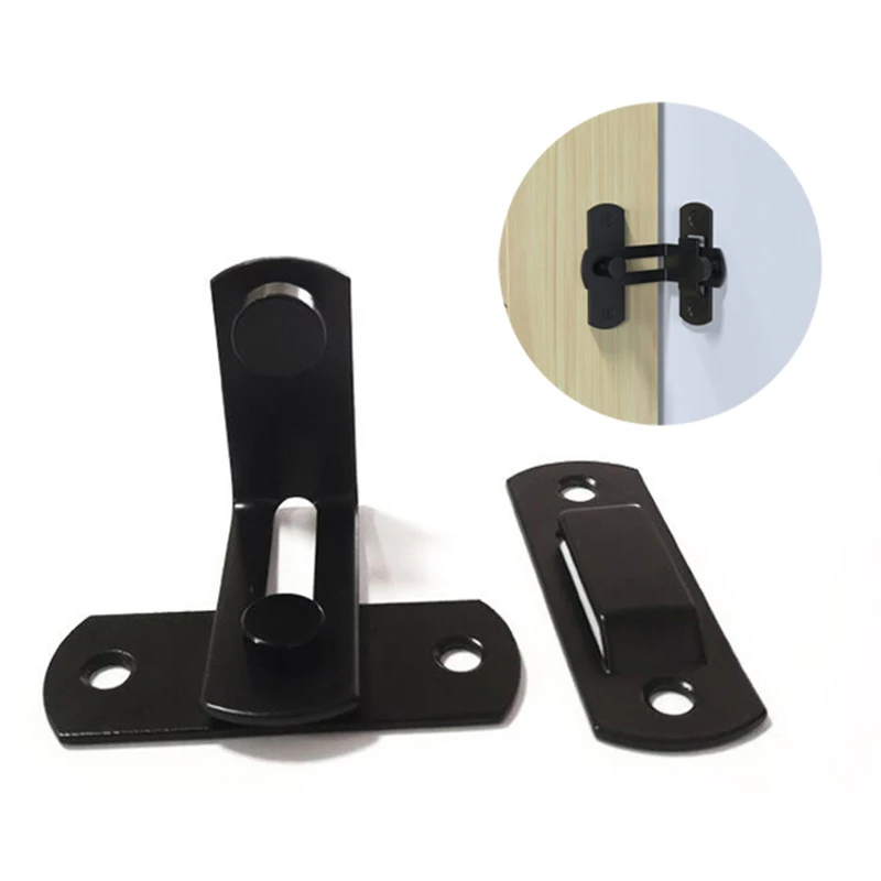 American Barn Door Lock 48*35mm Stainless Steel Barn Door Lock Rustic Gate Latch For Bar Closet Shed Garage Tool New