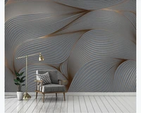 custom photo wallpaper mural geometric abstract lines retro nostalgia modern minimalist light luxury background wall