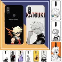anime my hero academia katsuki bakugo phone case for redmi note 8 7 9 4 6 pro max t x 5a 3 10 lite pro