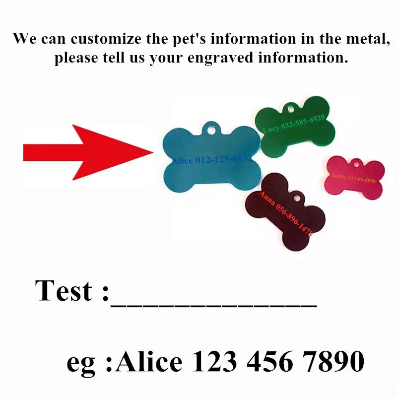 Персонализированный значок с собакой бесплатной гравировкой ошейник для собак