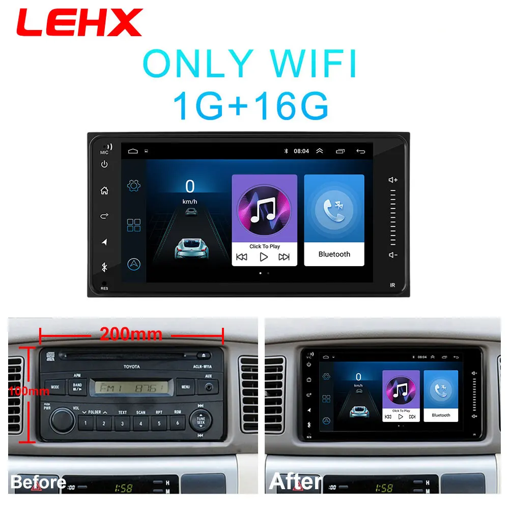 LE916-old-1 LEHX автомобиль радио Android 8,1 мультимедийный плеер для Защитные чехлы для сидений, сшитые специально для Toyota Corolla E140/150 2006 2007-2009 2010 2011 2012 2013 WI-FI gps навигации - Цвет: LE916-old-1