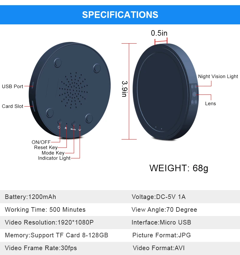 MD19 мини камера Быстрое беспроводное зарядное устройство для iPone samsung телефон HD 1080P ночное видение микро камера обнаружения движения видео рекордер