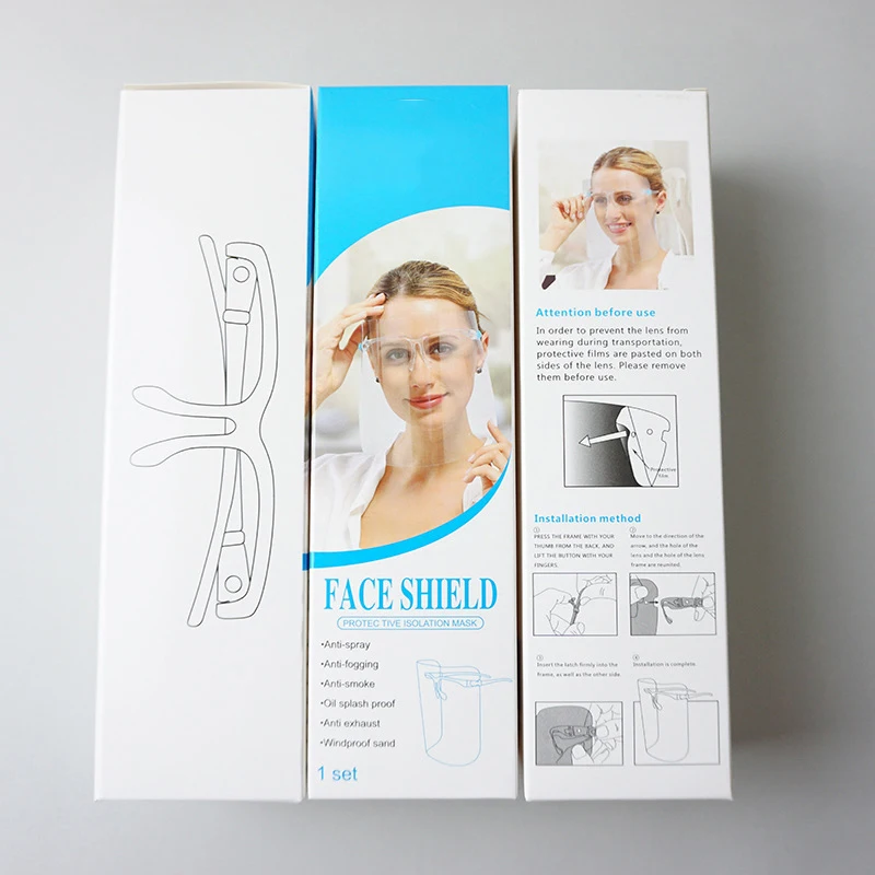 Прозрачная защитная маска для лица защита от брызг масла глаз полное покрытие