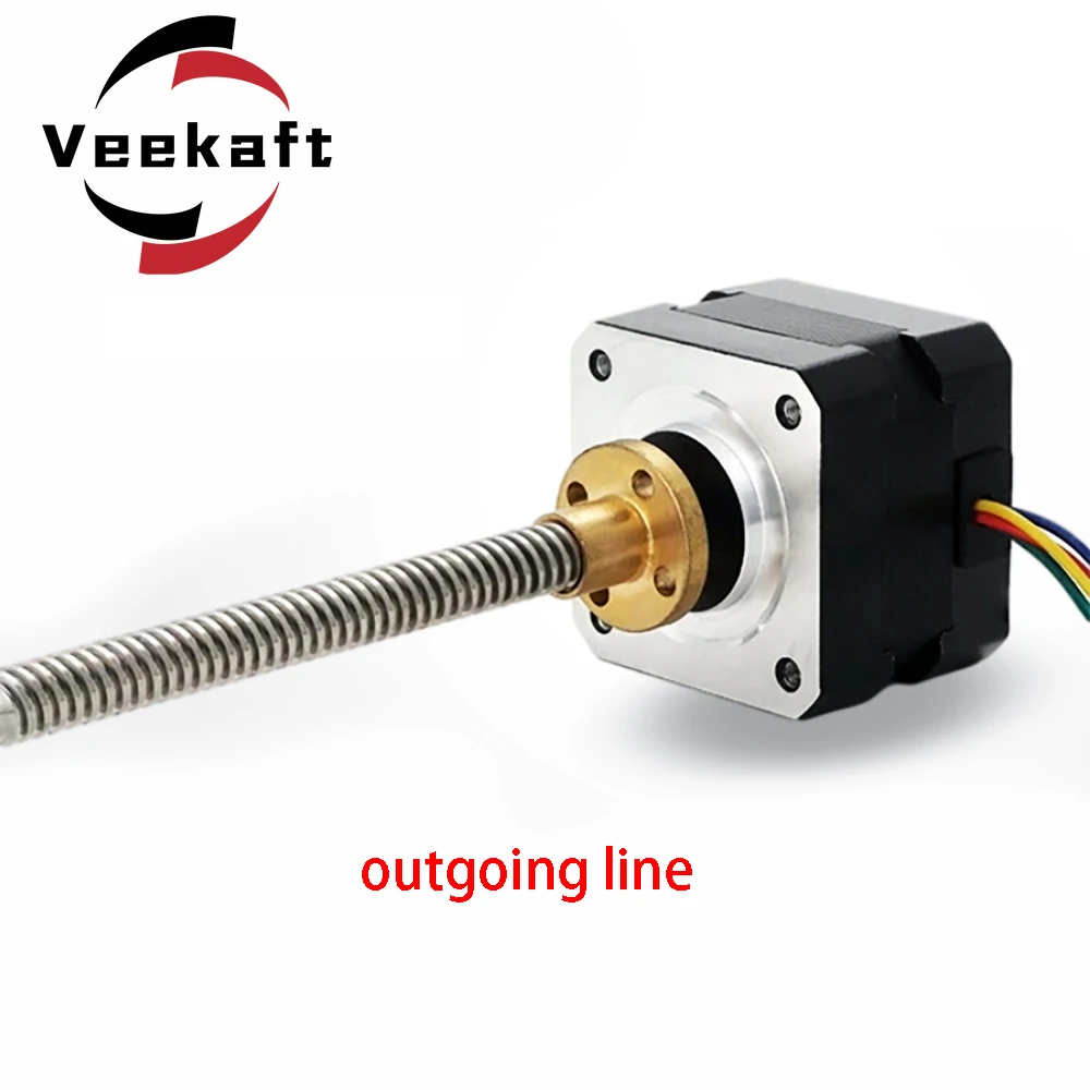 

Шаговый двигатель VORON Trident 3D, шаговый двигатель Nema17 с винтовым выводом T8, 8 мм, 300 мм, 42 двигателя 42bygh 17HS4401S, ось Z