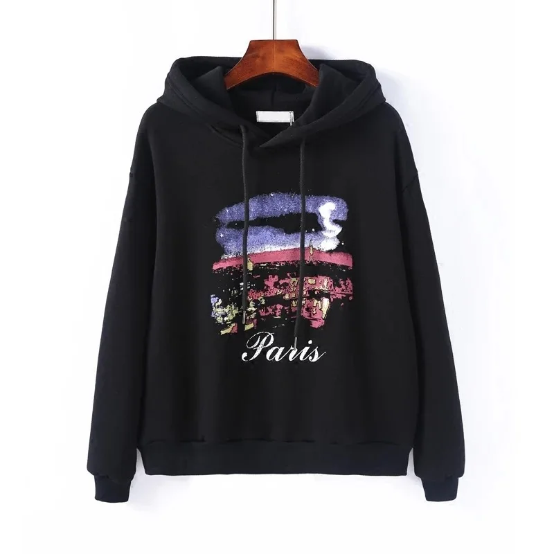 XUXI 2019 New Suit-dress Clothes Autumn Streetwear Thin Section Loose Black Increase Tide Hoodies Sweatshirt Coat FZ0263 | Женская