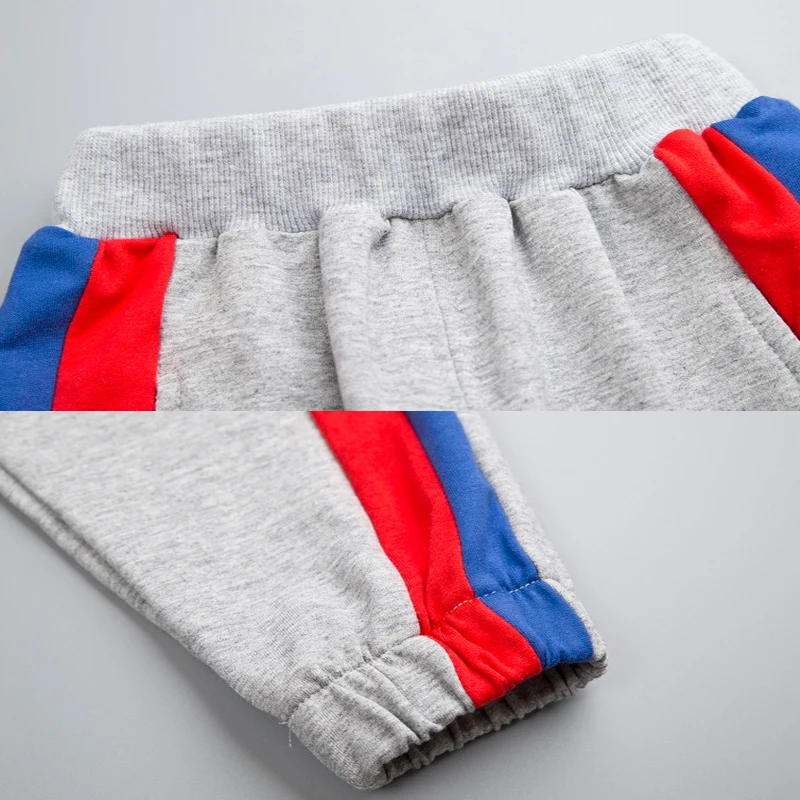 Kids Clothes Boys 2-Piece V Sweatshirt + Cotton Pants with Side Stripe Set Children Toddler Boy Spring Autumn Clothing | Детская одежда