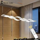 Современная люстра с регулируемой яркостью, 100 см, 220 В переменного тока