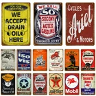 Гризли бензиновый двигатель масляный бар украшения жестяная вывеска в стиле потертый шик домашний декор доска винтажный металлический постер на стену Декор гараж арт YL64