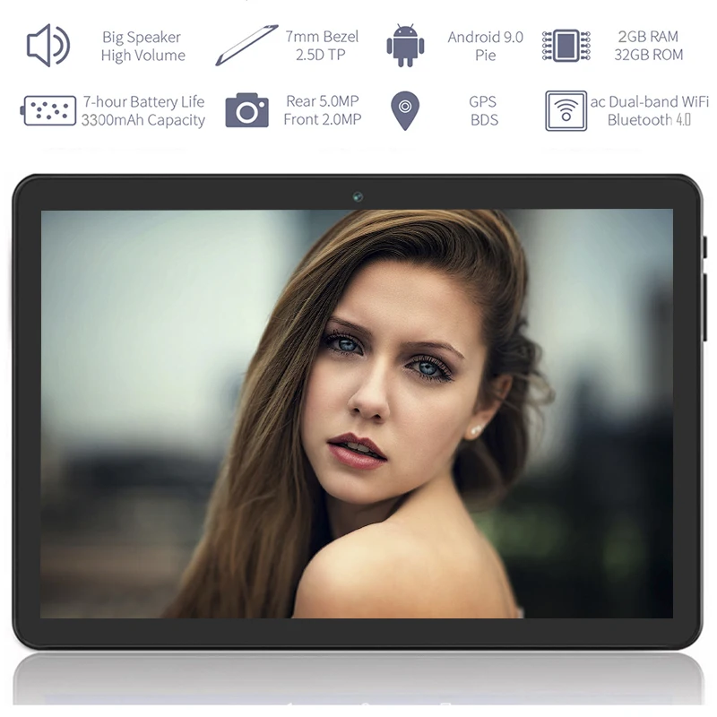 10 дюймовый планшет с процессором eMMC 2.5D ОЗУ 32 ГБ ПЗУ 9 0x1280 Android 800|Планшеты| |