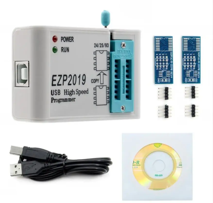 USB-программатор EZP2019 высокоскоростной с розетками поддержкой 24 25 26 93 EEPROM флеш-bios