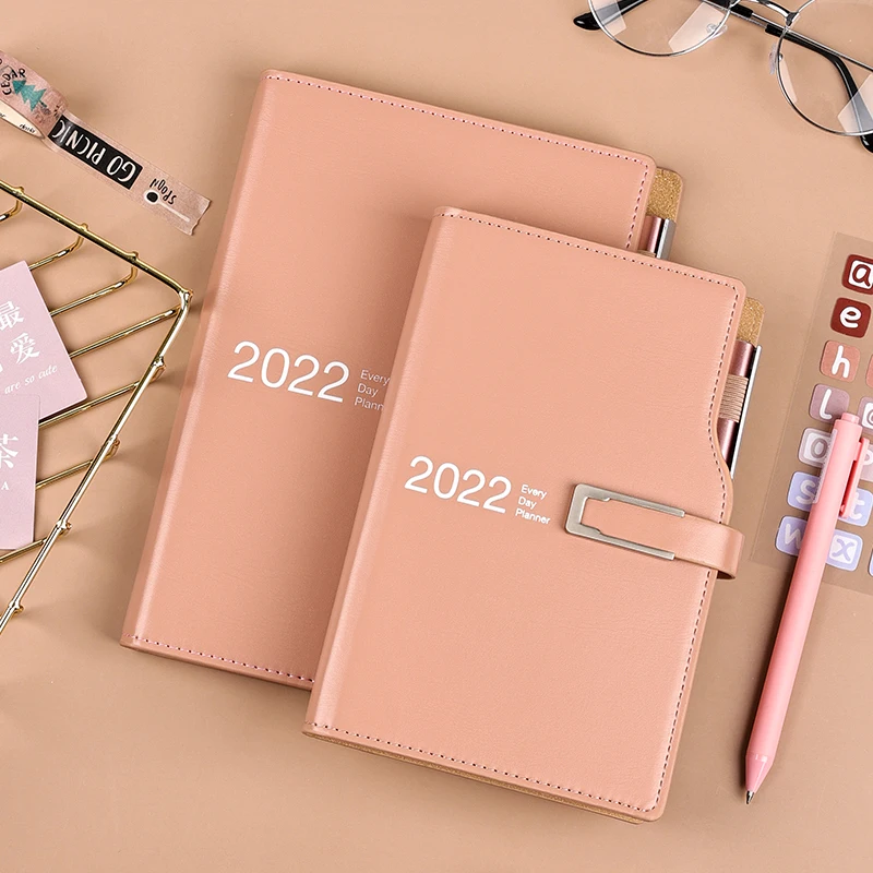

Agenda 2022 Planner Stationery Organizer A6 A5 Notebook and Journal With Pen Weekly Diary Notepad School Sketchbook Note Book