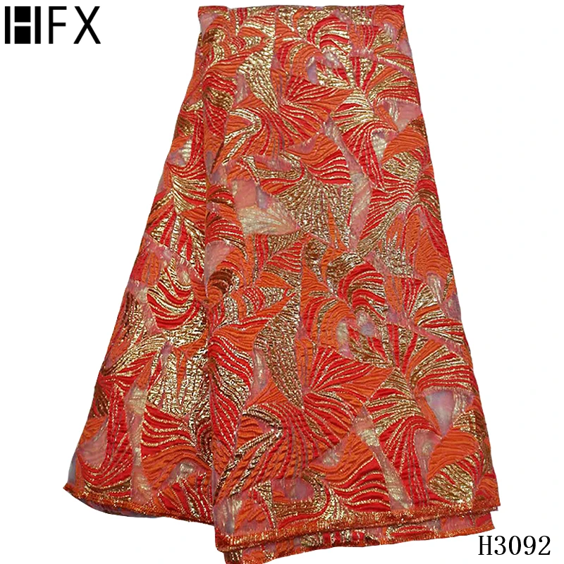 HFX новейшая французская жаккардовая кружевная ткань высокого качества парча