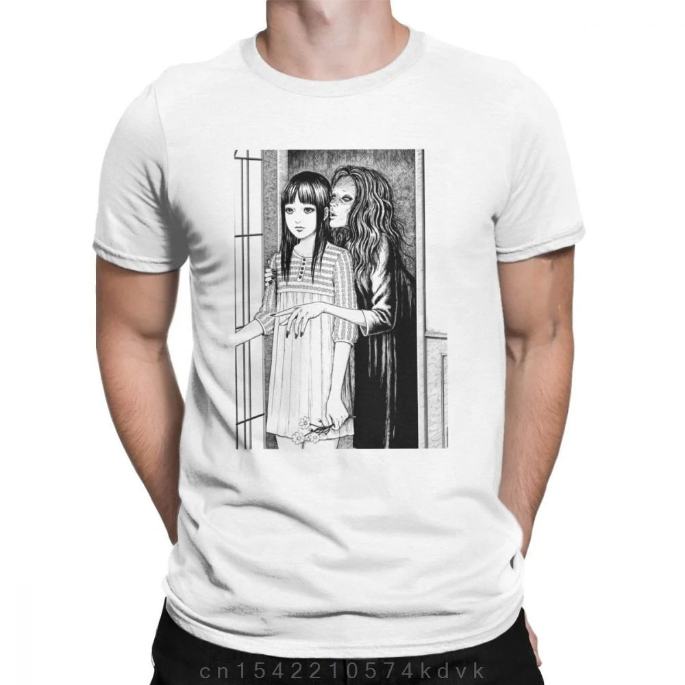 

Men Junji Ito T Shirt Tomie Japanese Kago Manga Horror Tomie Harajuku Cotton Clothing Short Sleeve Tees Party T-Shirts