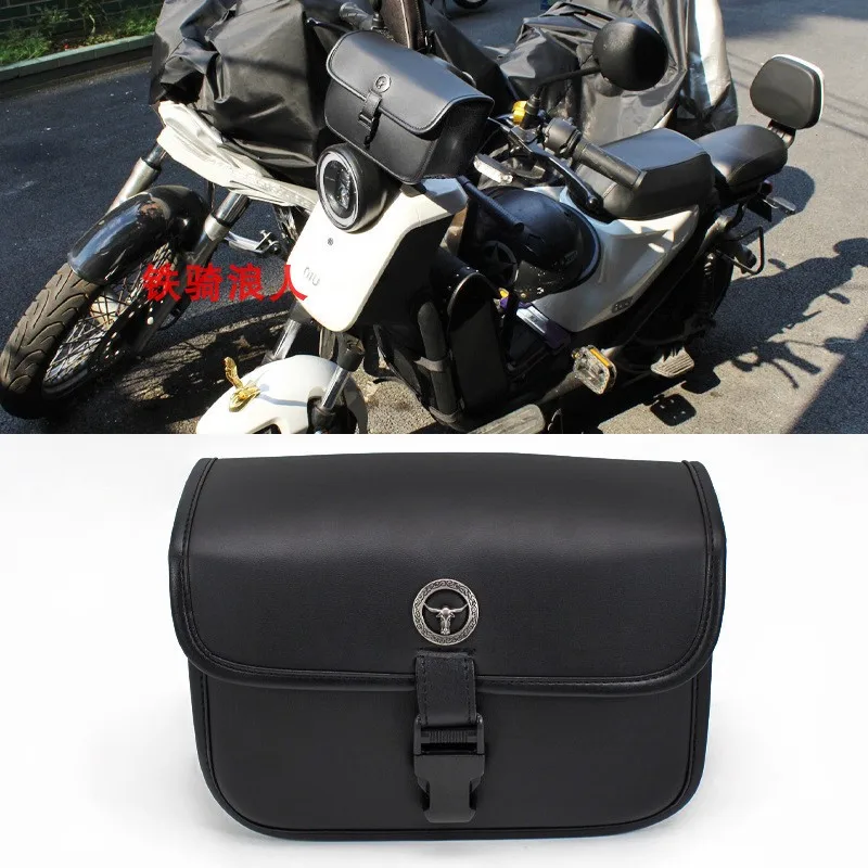 

Universal Motorcycle Saddlebag Handlebar Bag Creative Design Moto Side Tool Bag Black Motorbike Accessories Simple Installation