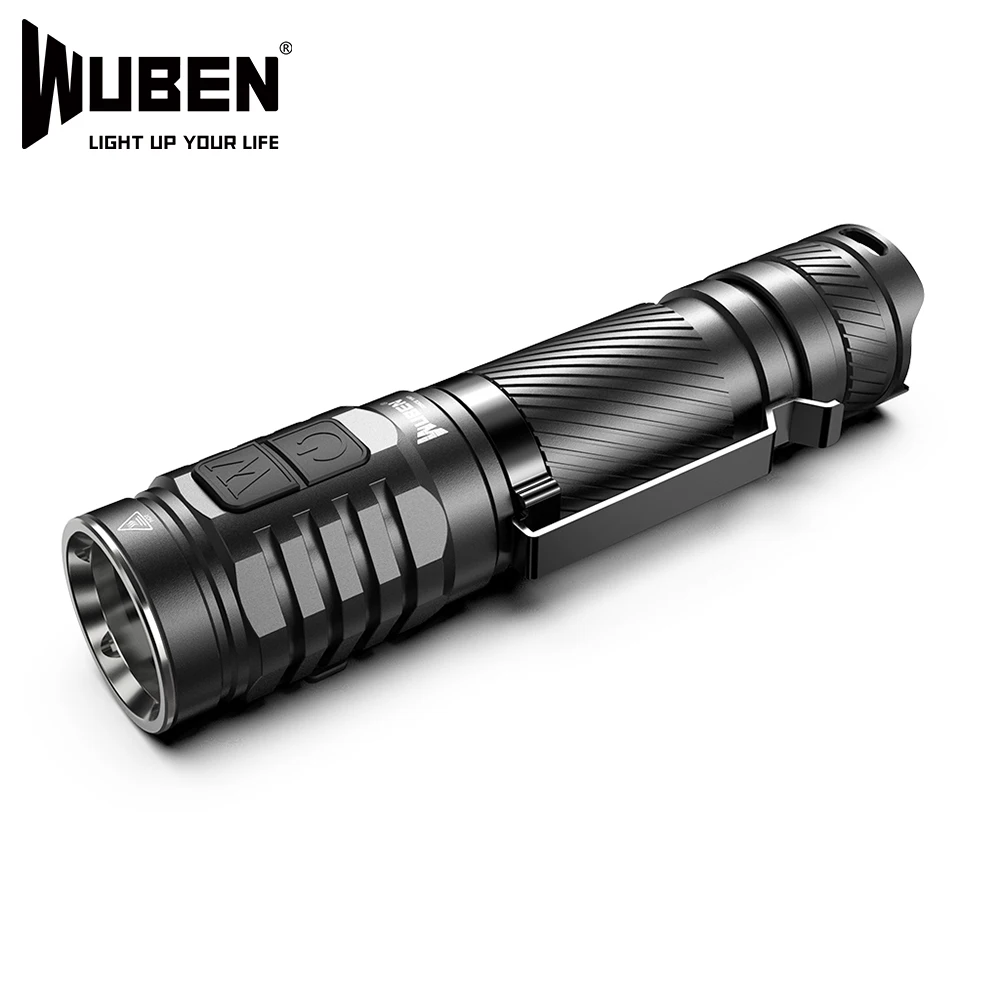 WUBEN TO46R High Color Flashlight  Led Flashlight 1000 Lumens  IP68 with Rechargeable 18650 Li-ion Battery
