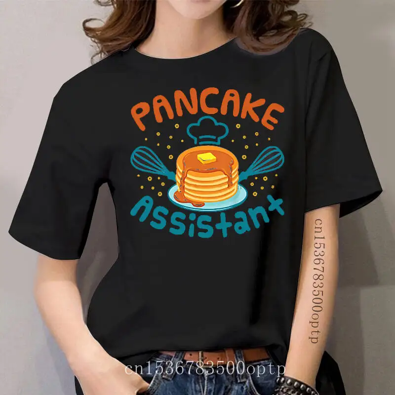 

women Funny T Pancake Assistant Women Shirt Fashion tshirt t-shirt