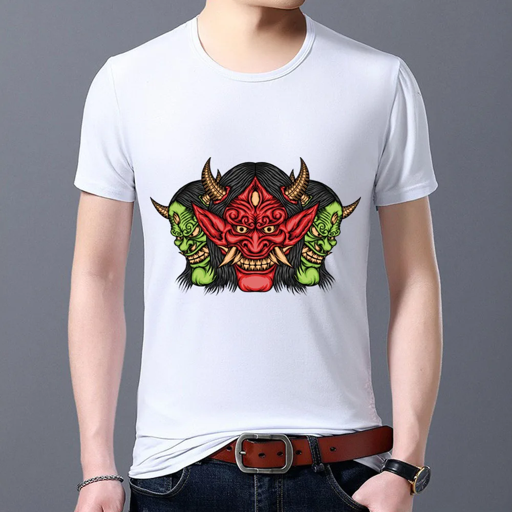 

Young Men's T-shirt Funny Retro Print Breathable Hot Sale Classic Men's Casual Commuter Japanese All-match Short Sleeve Top